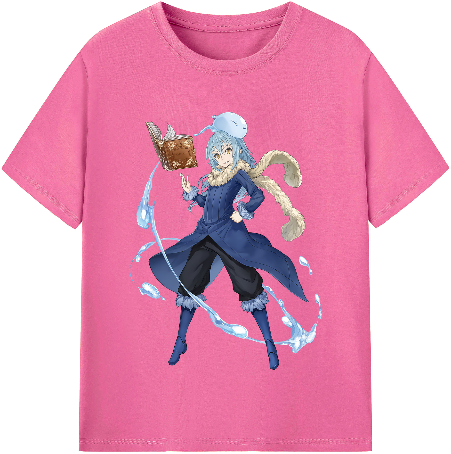 （画像用） 転スラ Regarding Reincarnated to Slime レディースカジュアルプリントTシャツ（綿100％）